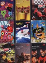 Opakowanie Notatnik A7 w kratkę 50 kartek 30 sztuk mix