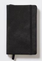 Opakowanie Notes Pocket w kratkę czarny skórzany w etui