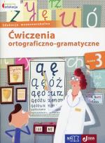 Okładka książki Owocna edukacja Ćwiczenia ortograficzno-gramatyczne 3