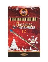 Opakowanie Pastele w drewnie 12 kolorów Świąteczne opakowanie