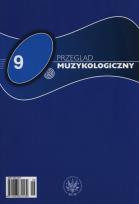 Opakowanie Przegląd Muzykologiczny 9/2013