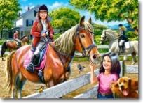 Opakowanie Puzzle 300 elementów Horse Riding