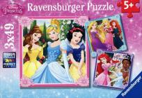 Opakowanie Puzzle Disney Księżniczki 3x49