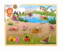 Opakowanie Puzzle drewniane układanka z pinezkami Jezioro