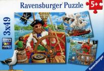 Opakowanie Puzzle Piraci 3x49