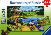Opakowanie Puzzle Zabawa w parku 2x24