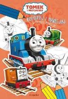 Okładka książki Tomek i przyjaciele. Koloruj i naklejaj