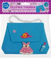 Opakowanie Torebka filcowa niebieska z naklejkami