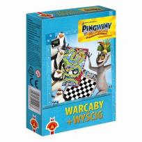 Opakowanie Warcaby wyścig mini Pingwiny z Madagaskaru