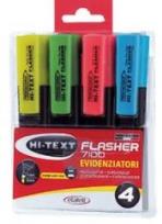Opakowanie Zakreślacz Flasher 4 kolory bls HI-TEXT