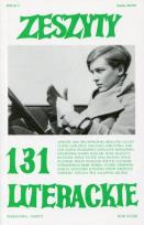 Opakowanie Zeszyty literackie 131/3/2015
