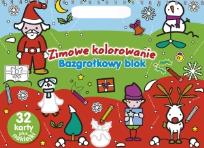 Okładka książki Zimowe kolorowanie. Bazgrołkowy blok