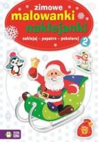 Okładka książki Zimowe malowanki naklejanki 2