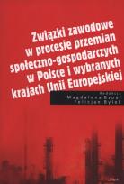 Okładka książki Związki zawodowe w procesie przemian społeczno-gospodarczych w Polsce i wybranych krajach Unii Europejskiej