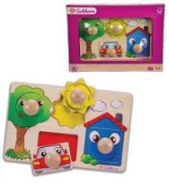 Okładka książki 4 kolorowe puzzle