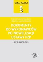 Okładka książki Dokumenty od wykonawców po nowelizacji ustawy Pzp