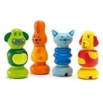 Opakowanie Drewniane Zwierzaczki - Śrubki