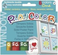 Opakowanie Farby w sztyfcie One Window 6 kolorów PLAYCOLOR