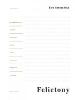 Okładka książki Felietony