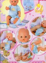 Opakowanie Interaktywna lalka baby + grający nocnik niebieska