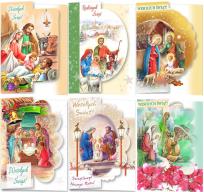 Opakowanie Karnet B6 Boże Nar. Wycinany Religia (10sz) MIX