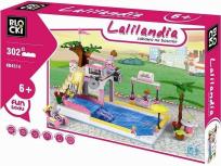 Okładka książki Klocki Blocki Lalilandia 302 elementy Zabawa na basenie