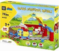 Okładka książki Klocki blocki MUBI Mała fabryka mebli 70 elementów