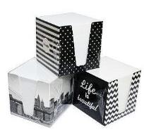 Opakowanie Kostka papierow biała 9x9x9 w kubiku