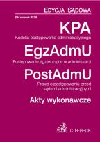 Opakowanie KPA EgzAdmU PostAdmU Akty wykonawcze
