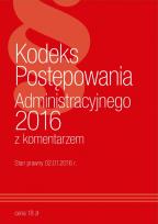 Okładka książki KPA z komentarzem 2016
