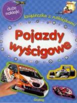 Okładka książki Książeczka z naklejkami. Pojazdy wyścigowe