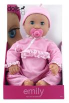 Opakowanie Lalka bobas Emily 46 cm jasnoróżowa