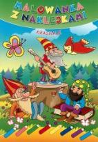 Okładka książki Malowanka z naklejkami. Krasnale