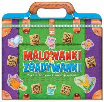 Okładka książki Malowanki i zgadywanki. Przedszkolak rysuje i rozwiązuje zadania