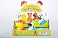 Opakowanie Nakręcane zwięrzątko na kółkach 12cm