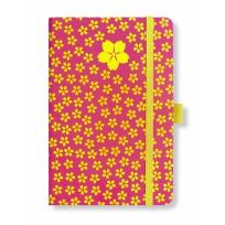 Opakowanie Notes Ivory A6 Mały Kwiat Różowy kratka