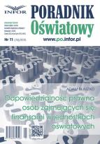 Opakowanie Odpowiedzialność prawna osób zajmujących się finansami w jednostkach oświatowych