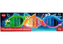 Opakowanie Plastelina kwadratowa 18 kolorów MONA