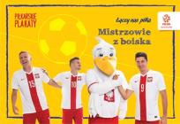 Okładka książki PZPN. PIŁKARSKIE PLAKATY DO KOLOROWANIA. MISTRZOWIE Z BOISKA