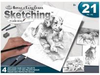 Opakowanie Szkicowanie jest łatwe 4 zestawy Psy i konie