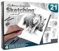 Opakowanie Szkicowanie jest łatwe 4 zestawy Zwierzęta Dżungli