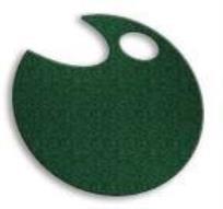 Opakowanie Wstążka filcowa 0,5cm x 6m ciem zieleń (13szt)MONA