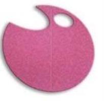 Opakowanie Wstążka filcowa 0,5cm x 6m różowa (13szt) MONA