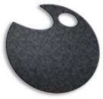 Opakowanie Wstążka filcowa 0,5cm x 6m szara (13szt) MONA