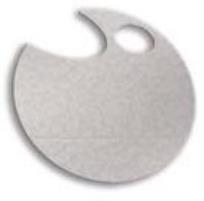 Opakowanie Wstążka filcowa 1cm x 6m biała (13szt) MONA