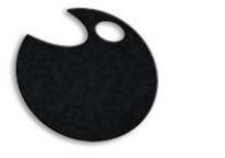 Opakowanie Wstążka filcowa 1cm x 6m czarna (13szt) MONA