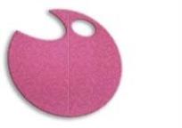 Opakowanie Wstążka filcowa 1cm x 6m różowa (13szt) MONA