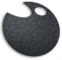 Opakowanie Wstążka filcowa 1cm x 6m szara (13szt) MONA