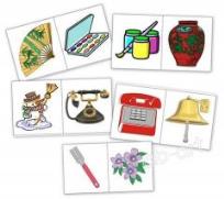 Opakowanie Domino logopedyczne obrazkowe W-F, WI-FI