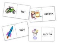 Opakowanie Domino logopedyczne wyrazowo - obrazkowe R-L